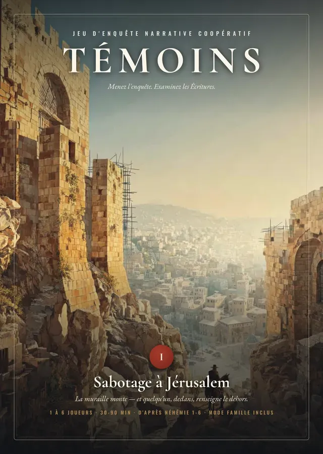 Couverture du dossier I — Sabotage à Jérusalem