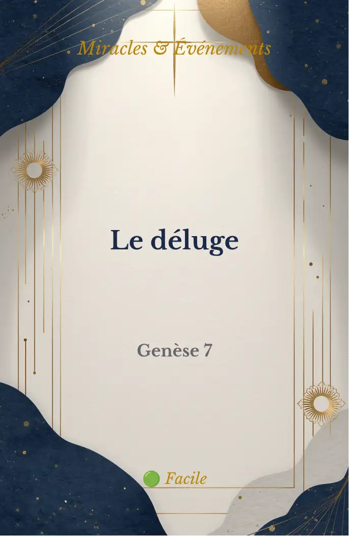 Carte « Le déluge » du jeu de cartes Alléluia !