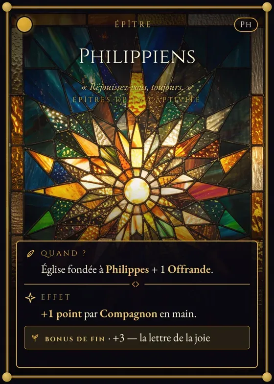 Carte Épître — Philippiens