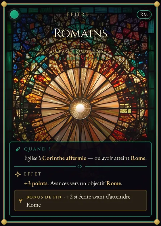 Carte Épître — Romains